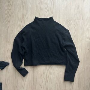 Reformation cropped cashmere turtle